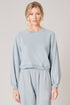 Deanna Balloon Sleeve French Terry Sweatshirt Top